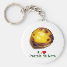 Portuguese custard tart key chains