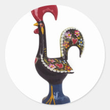 Portuguese Lucky Rooster Sticker