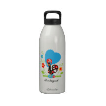 Portuguese Rooster of Luck Water bottle