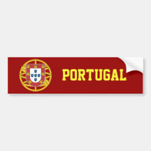 Portuguese shield bumper stickers