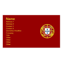 Portuguese shield business card templates