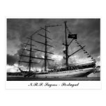 Portuguese tall ship postcard