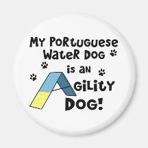 Portuguese Water Dog Agility Dog Magnet