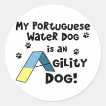 Portuguese Water Dog Agility Dog Sticker