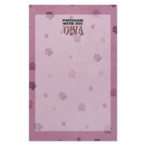 Portuguese Water Dog DIVA Customized Stationery