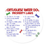 PORTUGUESE WATER DOG Property Laws 2 stickers