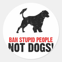 Portuguese Water Dog Round Sticker
