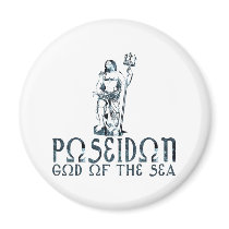 Poseidon Fridge Magnet