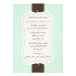 Posh Bridal Shower Invitation {Mint & Choc Chip}