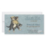 Posh Cats Wedding Photo Card