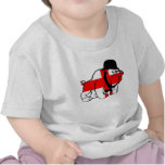 Posh English Bulldog English flag T Shirts