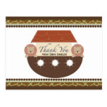 Posh Noah's Ark Flat Thank You Card Post Cards