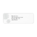 Posh Petals | Silver | Return Address Label