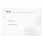 Posh Petals | Silver | RSVP Personalized Invitation