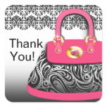 Posh Purse Thank You Square Sticker