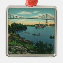 Position américaine d'envergure de pont internatio ornements