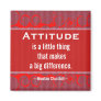 Positive Attitude-Churchill Quotation - Motivation Refrigerator Magnets