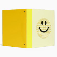 Positive Attitude Mind Over Matter Smiley Binder