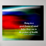 Positive attitude words - Picture of health posters