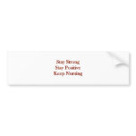 Positive Nurse Bumper Sticker