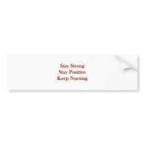 Positive Nurse Bumper Sticker