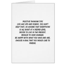 Positive Thinking Greeting Cards