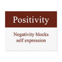 Positivity allows self expression