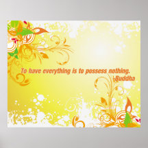Possess Nothing Buddha Print