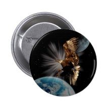 "POSSIBILITIES" Bald Eagle Motivational Gifts Pinback Button