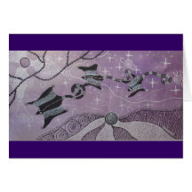 POSSUM FAMILY GREETING CARD