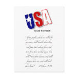 Post card encourages other to pray!