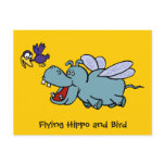 Post Card: Flying Hippo & Bird