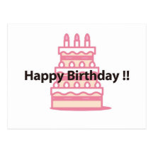 POST CARD : Happy Birthday 001 はがき
