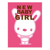 POST CARD : NEW BABY GIRL 004 はがき