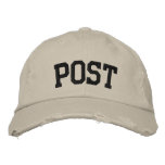 Post Embroidered Hat