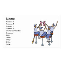Post Game Celebration Business Card Templates