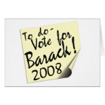Post It Barack Greeting Cards
