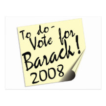 Post It Barack Post Cards