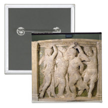 Post-restoration panel No.IV from the exterior pul Pinback Button