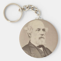 Post War Portrait of General Robert E. Lee Key Chain