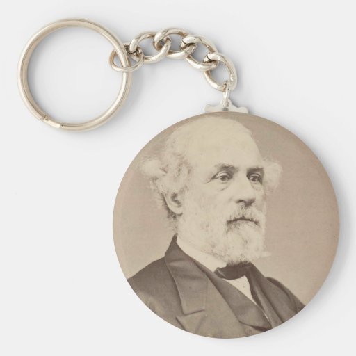 Post War Portrait of General Robert E. Lee Key Chain