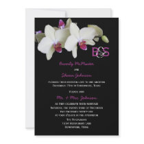 Post Wedding Reception Invitation, Orchids