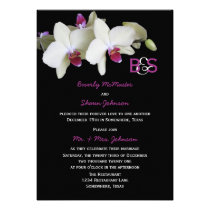 Post Wedding Reception Invitation, Orchids invitations