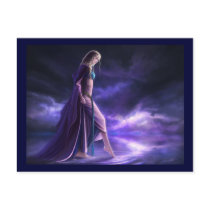 Postal Ilustracion "Entre el cielo y la tierra"