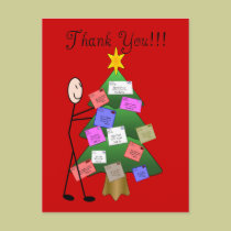 Postal Letter Carrier Thank You Cards postcards