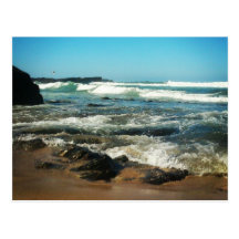postal - praia cartoes postais