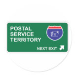 Postal Service Next Exit Stickers