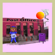 Postal Worker Sock Monkey Poster posters
