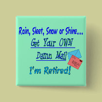 Postal Worker T-shirts and Gifts buttons