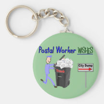 Postal Worker Wishes--Funny Key Chain